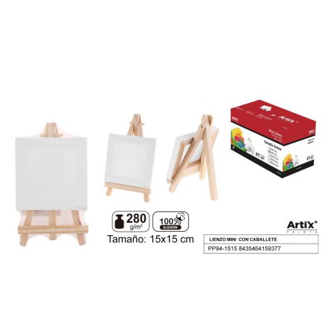 Podobrazie ze sztalugą Artix, 15x15cm 280g - 2